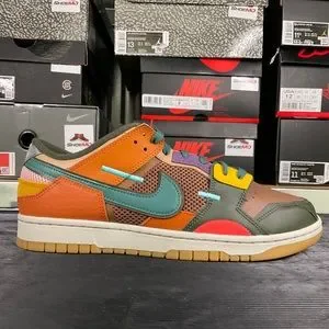 NIKE DUNK SCRAP SIZE 10.5 brand new DB0500-200 DB0500-200 Nike Dunk Low Scrap Archeo Brown Mosaic Bicoastal  main image 4